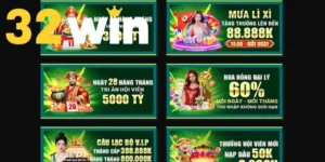 Chương trình tri ân khách hàng 32win – Mỗi ngày là một cơ hội vàng